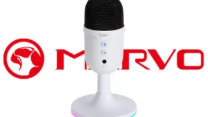 MIC-06 Blast 40 RGB Microphone – USB Plug and Play, Noise-Cancelling, RGB Lighting, Easy-to-Reach Controls