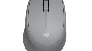 Logitech M330 Silent Plus Wireless Grey Mouse: SilentClick Technology, 18-Month Battery Life, Ergonomic Design, 2.4GHz Wireless Connectivity, Comfortable for Long Hours of Use.