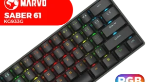 MARVO KG933G Saber 61 60% Wired Mechanical Gaming Keyboard | RGB Lighting | 50M Keystrokes | Full Anti-Ghosting | Type-C Cable | Windows Support