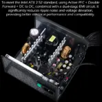 DeepCool Gamer Storm PF700X 700W Power Supply With Triple Bronze Certifications, Premium Japanese Capacitors, Active PFC DC-To-DC Topology, 8 Protections, 120mm HYB Fan - Image 3