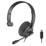 A4tech HU-11 USB Mono Headset with Adjustable Headband
