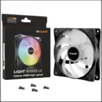 Be Quiet! Light Wings LX 120mm PWM High-Speed ARGB Fan – 2100RPM Silent Cooling, 16 ARGB LEDs, Closed Loop Motor, Rifle Bearing, 60,000h Lifespan, 2.51mm H₂O Pressure | BLACK - Image 9
