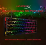 HyperX Alloy Origins 65 - Mechanical Gaming Keyboard – Compact 65% Form Factor - Linear Red Switch - Double Shot PBT Keycaps - RGB LED Backlit - NGENUITY Software Compatible | BLACK 4P5D6AX#ACB