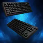 GAMDIAS Hermes M7 Hybrid TKL Mechanical Keyboard – Gamdias RED Switches, RGB Backlit, Digital Display, 2.4GHz/Bluetooth/Wired, 4000mAh Battery, PBT Keycaps, Gasket Design, Volume Knob | BLACK  - Image 9