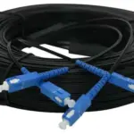 Fiber Patch Cord 2 Core Single Mode SC/UPC To SC/UPC Duplex LSZH 5.0mm Blue 70-meters Optical Cable For Network Backbone And Structured Cabling