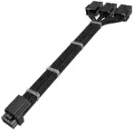 ASIAHORSE 16AWG PCIe 5.0 (12+4) to Triple 8-Pin 180° GPU Extension Cable – 300mm,  Alloy Copper Gold-Plated Terminals, Compatible with RTX 3090Ti & 40/50 Series, Black - Image 2