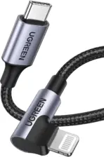 UGREEN USB-C To 90° Angled Lightning Cable 2 meters, MFi Certified, 60W PD Fast Charge, 480Mbps Data, Apple C94 Chip, Nylon Braided Aluminum Shell | US305 60765 - Image 8