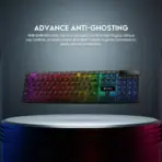 Fantech Shikari K515 RGB Wired Gaming Keyboard with 6 Keys Advance Anti-Ghosting | Transparent cover & Keycaps | 104 Keys Membrane Switch  - Image 5
