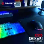 Fantech Shikari K515 RGB Wired Gaming Keyboard with 6 Keys Advance Anti-Ghosting | Transparent cover & Keycaps | 104 Keys Membrane Switch  - Image 2