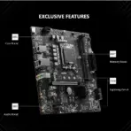 MSI PRO B760M-B DDR5 mATX Motherboard , LGA 1700 Support Intel® Core™ 14th/ 13th/ 12th Gen Processors , PCIe 4.0, Lightning Gen4 x4 M.2 , 2.5G LAN , Steel Armor , Dual Channel DDR5 6400+MHz (OC)   | 1 YEAR WARRANTY - Image 2