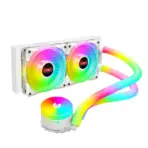 AOSOR COOLMOON AS240 240mm ARGB Liquid CPU Cooler With Diamond Fans Glowing Tubes Pure Copper Base PWM Control And Intel AMD Socket Support | WHITE ~ AOSOR AS240-X - Image 20