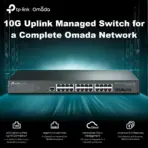 JetStream TL-SG3428X 24-Port Gigabit L2+ Managed Switch With 4× 10GE SFP+ Slots, Omada SDN Cloud Management, Static Routing, Advanced Security, QoS & IPv6 Support