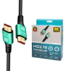 HDMI 8K Cable 5M – Ultra HD 8K@60Hz, 4K@120Hz, HDMI 2.1, 48Gbps, Dynamic HDR, eARC, 12-bit Color, Nylon Braided, Gold-Plated for TV, PS5, Xbox, Projector, PC - Image 3