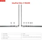 LENOVO IdeaPad Slim 3 15IAN8 : Intel® N100 | 8GB DDR5 RAM , 256GB SSD NVMe | Intel® UHD | 15.6-inch FHD TN Display | Eng. / Ara. Keyboard | DOS | Lenovo® Laptop Bag | ABYSS BLUE  - Image 7