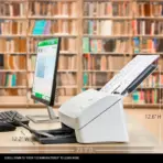 HP ScanJet Enterprise Flow 7000 s3 L2757A Sheet-Feed Scanner, 75ppm 150ipm Duplex, 80-Sheet ADF, 600dpi, OCR, TWAIN ISIS, USB 3.0, 7,500 Page Duty Cycle | WHITE - Image 8