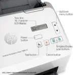 HP ScanJet Enterprise Flow 7000 s3 L2757A Sheet-Feed Scanner, 75ppm 150ipm Duplex, 80-Sheet ADF, 600dpi, OCR, TWAIN ISIS, USB 3.0, 7,500 Page Duty Cycle | WHITE - Image 5