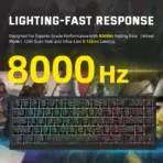 Attack Shark X68 Pro HE Mechanical Keyboard – 68 Keys, Magnetic Switches, Tri-Mode, Rapid Trigger 0.01mm, 8K Polling, Hot-Swap, RGB Backlight, 5000mAh, Black - Image 8