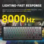 Attack Shark X68 Pro HE Mechanical Keyboard – 68 Keys, Magnetic Switches, Tri-Mode, Rapid Trigger 0.01mm, 8K Polling, Hot-Swap, RGB Backlight, 5000mAh, Moon Night color - Image 4