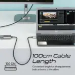 PROMATE 4K@60Hz HDMI® Splitter Cable with Dual Ports, USB-C Input, 1m Cable Length, for High-Definition Simultaneous Display on Two Screens | MEDIASPLIT-H2 - Image 4