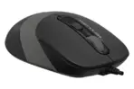 A4TECH FM10S FSTYLER Wired Silent Mouse – 1600 DPI, Optical Sensor, Silent Clicks, 4-Way Scroll, 8-in-One Hotkeys, Ergonomic Grip, USB, for PC & Mac, Dust-Resistant Wheel - Image 4