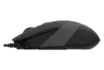 A4TECH FM10S FSTYLER Wired Silent Mouse – 1600 DPI, Optical Sensor, Silent Clicks, 4-Way Scroll, 8-in-One Hotkeys, Ergonomic Grip, USB, for PC & Mac, Dust-Resistant Wheel - Image 6
