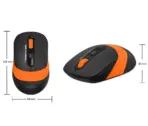 A4TECH FG10 2.4G Wireless Mouse With 2000 DPI, Nano USB Receiver, Power Saving, 10-15M Range, 5M Click Lifecycle, Windows 10/11 Compatible | BLACK GREY - Image 11