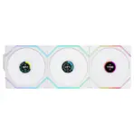 Lian Li UNI Fan TL LCD 120 Wireless - Triple Pack - 2.4 GHz Wireless Controller Included - Daisy Chain & Infinity Mirror Design - LCD Display - White (12TLLCD1W3W)