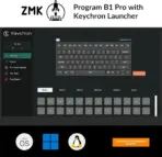 Keychron B1 Pro Lightweight Ultra-portable Compact 75% Keyboard with 2.4 GHz / BT / Type-C Wired Connectivity ; Extended Battery Life ; 12 Multimedia Keys & Quick Emoji Access ; Concave Ergonomic Keys  ; Supports macOS / Windows / Linux  | SPACE GREY B1P-K1 - Image 5