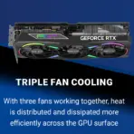PNY GeForce RTX 5070 Ti OC ARGB EPIC-X  Overclocked Triple Fan GPU 16GB GDDR7 Blackwell Architecture With 8,960 CUDA Cores & 2.3 GHz Clock Speed , DLSS 4 Ray Tracing PCIe 5.0 HDMI DP 2.1 - Image 6