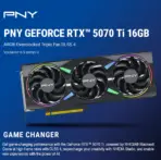 PNY GeForce RTX 5070 Ti OC ARGB EPIC-X  Overclocked Triple Fan GPU 16GB GDDR7 Blackwell Architecture With 8,960 CUDA Cores & 2.3 GHz Clock Speed , DLSS 4 Ray Tracing PCIe 5.0 HDMI DP 2.1 - Image 2