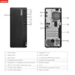 LENOVO ThinkCentre M70t Gen 5 Desktop Intel® Core i7-14700 | 8GB DDR5 RAM ; 512 SSD NVMe® | Intel® UHD Graphics 770 | DOS | Intel® vPro® Enterprise | Wi-Fi® 6E + BT5.3 + Ethernet | Wired Mouse &  Keyboard Included | BLACK | 1 YEAR WARRANTY - Image 3