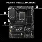 MSI PRO Z790-P II ATX Motherboard With Intel Z790 Chipset, LGA 1700 Support, 4 DIMMs DDR5 7200+MHz OC, PCIe 5.0, 4x M.2 Gen4, 2.5G LAN, USB 20Gbps , for Intel® Core™ 14th/ 13th/ 12th Gen Processors - Image 3