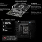 MSI PRO Z790-P II ATX Motherboard With Intel Z790 Chipset, LGA 1700 Support, 4 DIMMs DDR5 7200+MHz OC, PCIe 5.0, 4x M.2 Gen4, 2.5G LAN, USB 20Gbps , for Intel® Core™ 14th/ 13th/ 12th Gen Processors - Image 6