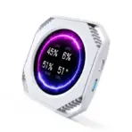DR21 Mini Screen 2.1-Inch Type-C LCD Water-Cooling Auxiliary Display With 480×480 Resolution, USB One-Wire Link, IPS Metal Build, 1000+ Themes, Dynamic Video, DIY Carousel & Win7+ Support | WHITE ~ MIRABOX-DR21 - Image 18