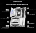 MSI MPG X870E EDGE TI WiFi White ATX Motherboard – AMD Ryzen 9000 / 8000 / 7000 Series Support | DDR5 8400+ MHz | Wi-Fi 7 & 5G LAN | PCIe 5.0 | USB4 | 14+2+1 Power Design | Frozr Cooling & Mystic Light - Image 2