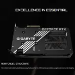 Gigabyte GeForce RTX 5060 WINDFORCE OC 8G GPU With 2512MHz Boost Clock, 3840 CUDA Cores, 8GB GDDR7 128-Bit Memory, Blackwell with DLSS 4 & Reflex 2, PCIe 5.0, Hawk Fans, Ray Tracing, DisplayPort 2.1 | 1 YEAR WARRANTY - Image 4