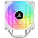 Segotep FI4 Digital White Air Cooler with 4 Copper Heat Pipes, 120mm PWM ARGB Fan, Detachable Real-Time CPU Status Display, 180W TDP Cooling for Intel LGA1700 & AMD AM5 Systems - Image 6