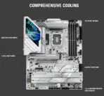 ASUS ROG STRIX Z890-A GAMING WIFI Z890 LGA 1851 ATX Motherboard, Intel® Core™ Ultra Series 2 Ready, Advanced AI PC-ready, 16+2+1+2 stages, DDR5, WiFi 7, 2.5G, 5x M.2, Thunderbolt™ 4, USB Type-C, AI OC | SLIVER  - Image 8