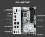ASUS ROG STRIX Z890-A GAMING WIFI Z890 LGA 1851 ATX Motherboard, Intel® Core™ Ultra Series 2 Ready, Advanced AI PC-ready, 16+2+1+2 stages, DDR5, WiFi 7, 2.5G, 5x M.2, Thunderbolt™ 4, USB Type-C, AI OC | SLIVER  - Image 6