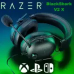 Razer BlackShark V2 X - Wired Esports Headset for PlayStation console PS5 , SWITCH , XBOX , & PC ;  Razer™ HyperClear Cardioid Microphone ; 50mm Razer™ TriForce Drivers ; Passive noise cancellation ; 3.5mm connector ; 240g| Black