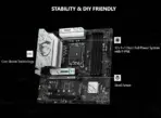 MSI B760M Gaming Plus WiFi DDR4 Motherboard – Intel 14th/13th/12th Gen Support, Wi-Fi 6E, 2.5G LAN, PCIe 4.0, Dual M.2, DDR4 5333+ MHz, Audio Boost, mATX, Core Boost Power Design  | 1 YEAR WARRANTY - Image 3