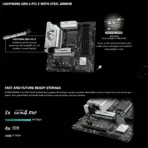 MSI B760M Gaming Plus WiFi DDR4 Motherboard – Intel 14th/13th/12th Gen Support, Wi-Fi 6E, 2.5G LAN, PCIe 4.0, Dual M.2, DDR4 5333+ MHz, Audio Boost, mATX, Core Boost Power Design  | 1 YEAR WARRANTY - Image 5