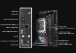 ASUS ROG Strix B760-I Gaming WiFi Mini-ITX Motherboard, Intel B760 LGA1700, 2x DDR5-7600 OC, PCIe 5.0, Dual M.2, WiFi 6E, 2.5GbE, USB-C 20Gbps, SupremeFX Audio, Aura Sync RGB, For 14th -13th - 12th Gen | REFURB - Image 2
