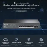 TP-Link JetStream 10-Port Gigabit Smart Switch With 8 PoE+ Ports, 150W Power Budget, 2 SFP Slots, Omada SDN Integration, Cloud Management, Advanced Security Features, and Zero-Touch Provisioning | TL-SG2210MP