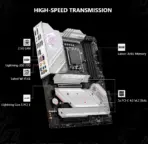 MSI MPG Z790 EDGE WIFI DDR5 ATX Motherboard With PCIe 5.0 Slot, Support Intel® Core™ 14th/ 13th/ 12th Gen , DDR5 7200+ MHz, Wi-Fi 6E, 5x M.2 Gen 4, 2.5G LAN, USB 20Gbps Type-C | WHITE SILVER ACCENTS |  1 Year Warranty - Image 4