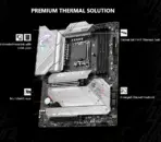 MSI MPG Z790 EDGE WIFI DDR5 ATX Motherboard With PCIe 5.0 Slot, Support Intel® Core™ 14th/ 13th/ 12th Gen , DDR5 7200+ MHz, Wi-Fi 6E, 5x M.2 Gen 4, 2.5G LAN, USB 20Gbps Type-C | WHITE SILVER ACCENTS |  1 Year Warranty - Image 2