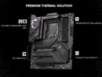 MSI MPG Z790 CARBON WIFI Gaming Motherboard With DDR5 7600+MHz OC Support, PCIe 5.0, 5x M.2, Wi-Fi 6E, 2.5G LAN, 19+1+1 Power Phases & Premium Cooling , Support Intel® Core™ 14th/ 13th/ 12th Gen Processors | OPEN BOX - Image 3