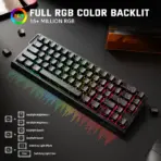 Attack Shark X68 Pro HE Mechanical Keyboard – 68 Keys, Magnetic Switches, Tri-Mode, Rapid Trigger 0.01mm, 8K Polling, Hot-Swap, RGB Backlight, 5000mAh, Black - Image 4