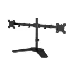 NB M042 Dual Desk Monitor Mount | Fits 17”-32” | 9kg Load per Screen | 360° Rotation | 90° Swivel | Adjustable Height & Tilt | VESA 75/100 | Matte Black Steel - Image 2
