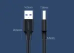 UGREEN 10310 USB 2.0 MALE TO MALE CABLE 1.5M - Image 2